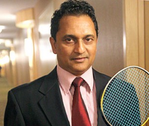 Badminton coach Dharshana Fernando.