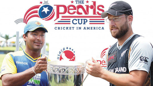 Captains Sangakkara and Vettori led shared the Pearls Cup, the first time two major cricketing nations played in the United States.