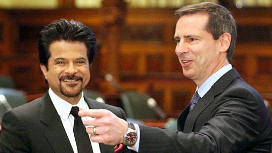 McGuinty gives Kapoor a rare tour of the Queens Park Legislative Chamber. (Pictures by Mahesh Abeyewardene)