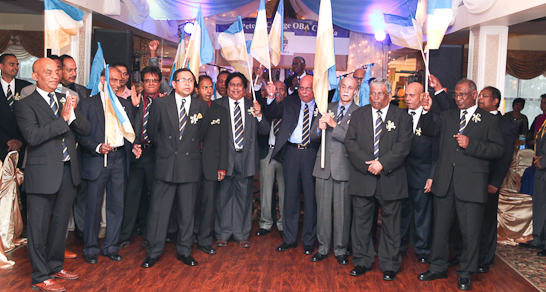Old Boys of St. Peter's College Colombo sing their school song.