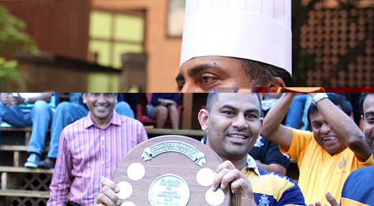 Royal College OBA skipper with the Bradby Shield in Canada. (Pictures by Mahesh Abeyewardene)