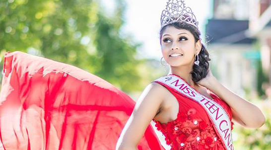 Abissheka Lloydson was crowned Miss Teen Canada 2013/14.