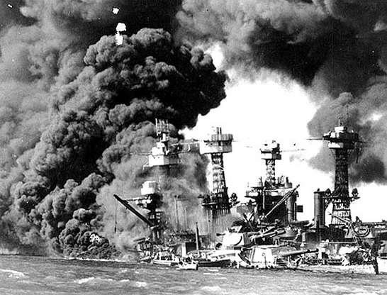 Pearl Harbour attacked a few weeks earlier.