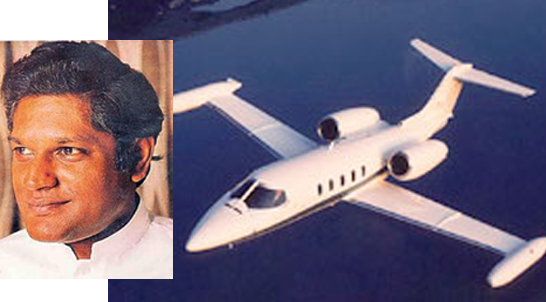 What happened to Upali Wijiewardene and his Learjet 35A remains a mystery.