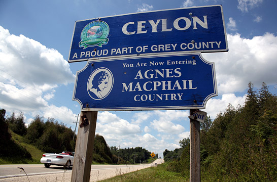 Ceylon Ontario is home to Canada's first female Member of Parliament Agnes MacPhail.  Pictures by Mahesh Abeyewardene