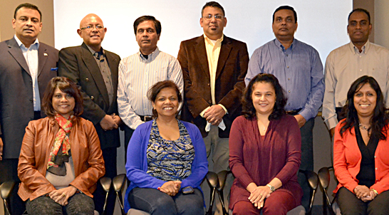  Seating L - R:  Vyvette Alles, Dianne Ragell, Gillian Vasagam, Rozanne Ragell Crusz Standing L – R:  Riyaz Rauf, Ackiel Ousmand, Tissa (Ananda) Weerasekera, Zaharan Burah, Sujeewa Kandumulla, Indran Rajanathan. Absent:  Rajkumar Parameswaran,  Udaya Ariyaratne, Elanko Ratnasabapathey,  Zafran Hilur.