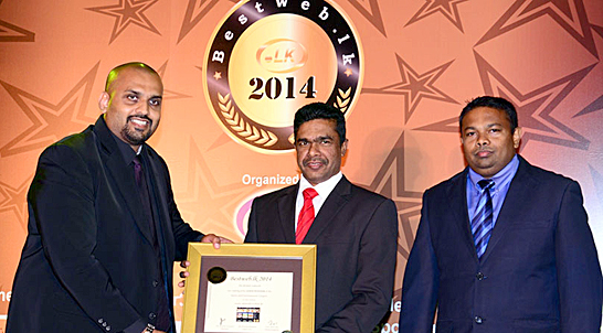 Thilan Kannangara accepted the award on behalf Island Cricket's editor and founder Hilal Suhaib.