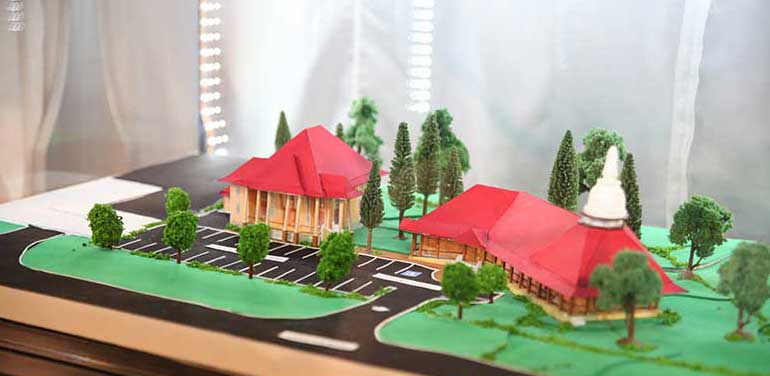 A model of the new monastic residence.