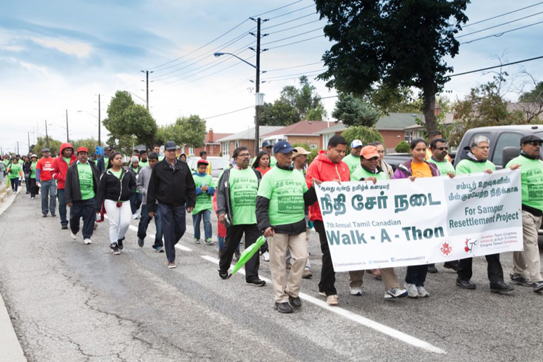 Tamil Canadian Walk 2015 in Toronto for Sampur housing project last September. (Picture by CTC) 