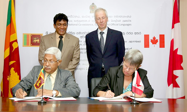 Signing of an agreement on National Languages.