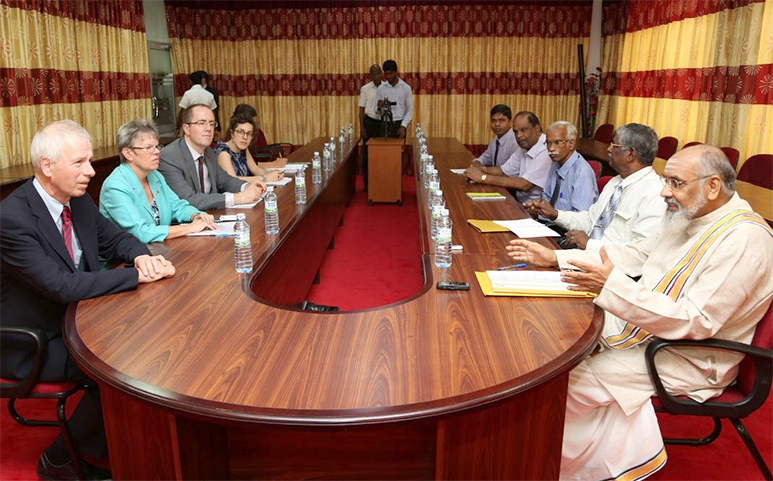 Talks were held with the Chief Minister of Northern Province.