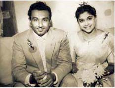 Lena with her husband Ravindra Rupasena