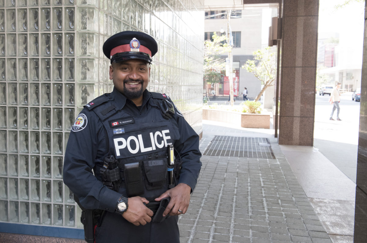 Toronto police Const. Niran Jeyanesan bought a shirt and tie for an alleged shoplifter earlier this month after learning the teenager needed the clothes for a job interview.